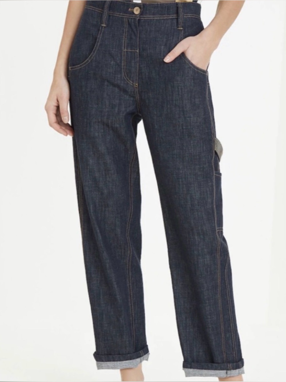 Brunello Cucinelli Japanese Denim Workwear Trousers